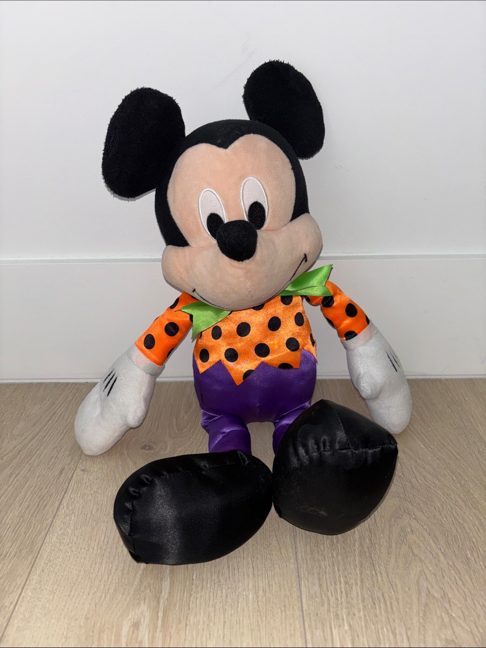 Disney Mickey Mouse Plush - Black, Peach, Orange, Purple & Green